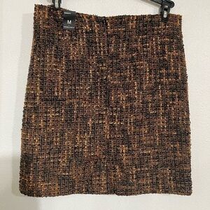 Amanda and Chesea  skirt NWT brown tweet mini skirt size M